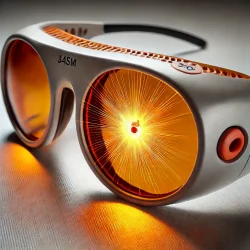 Lunettes de protection laser avec impact - IA generated